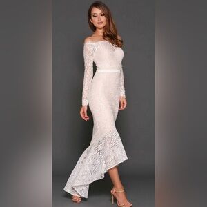 Elle Zeitoune | Dresses | Elle Zeitoune Marchese Lace Gown In White |  Poshmark